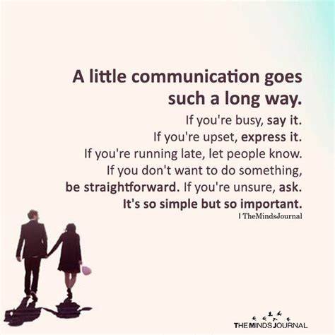 A Little Communication Goes Such A Long Way | Communication quotes, Relationship advice quotes ...