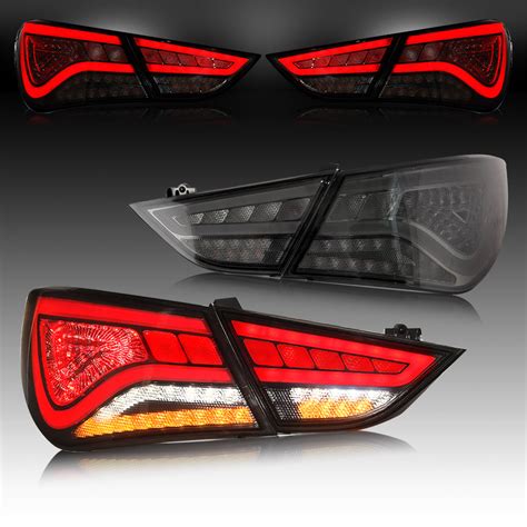 VLAND LED Taillights Fit For Hyundai Sonata 2011-2014 Aftermarket Rear ...