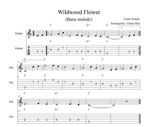 One More Time with a Song – Wildwood Flower – Cross-Picking.com