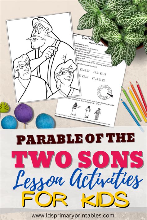 Parable of the Two Sons Bible Parable Lessons & Activities for Kids