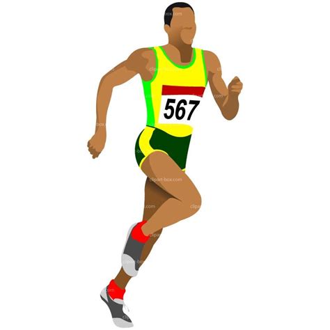 clipart athlete running | CLIPART ATHLET RUNNING | Royalty free vector design | Vector design ...