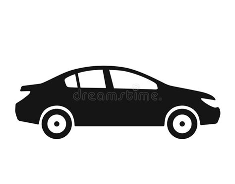 Icône De Silhouette De Berline De Voiture Illustration de Vecteur - Illustration du type, plat ...