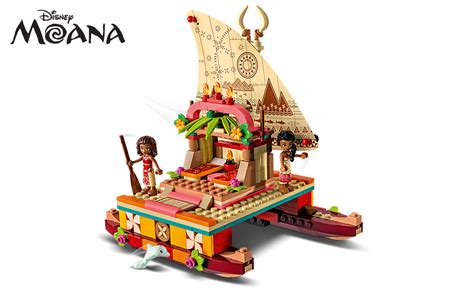 LEGO Disney Princess Moana's Wayfinding Boat Building Toy 43210 Disney ...