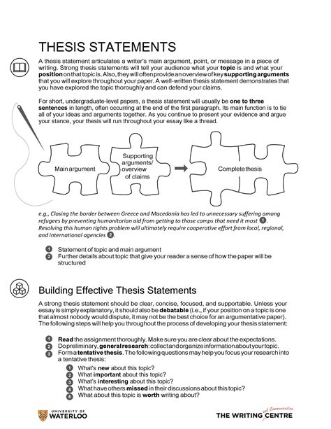 45 Perfect Thesis Statement Templates (+ Examples) ᐅ TemplateLab