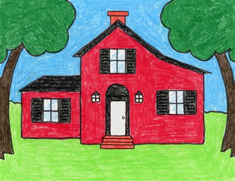 How to Draw a Country House · Art Projects for Kids