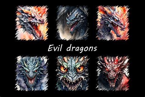 Evil Dragons Graphic by VIKIMON · Creative Fabrica