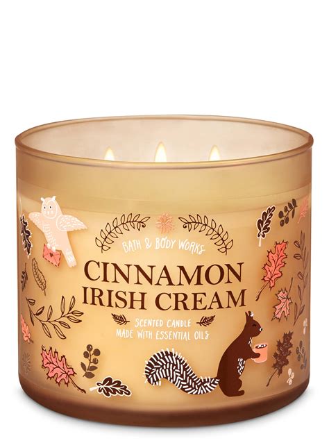 Bath and Body Works Cinnamon Irish Cream 3-Wick Candle | Bath body ...