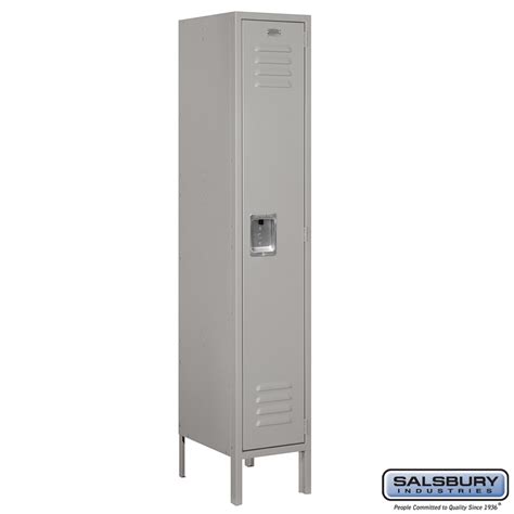 Standard Metal Locker - Single Tier - 1 Wide - 5 Feet High - 15 Inches ...