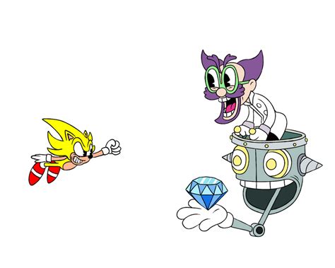 Cuphead - Dr. Kahl vs Super Sonic by TipsyRa1d3n on DeviantArt