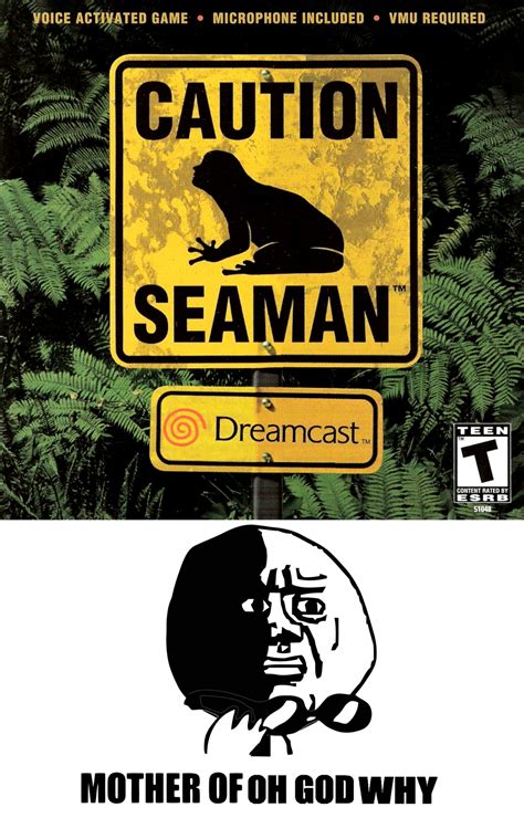 My Reaction of Sega Dreamcast Seaman by nickanater1 on DeviantArt