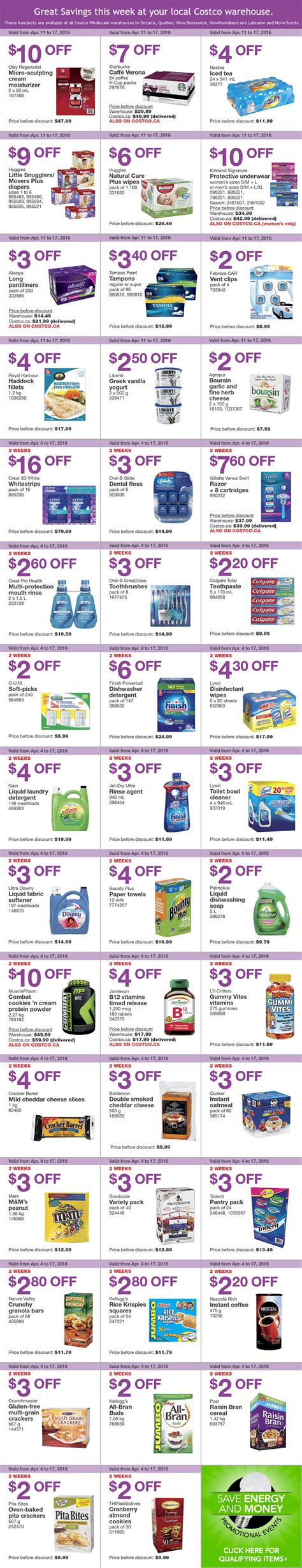 Costco Warehouse Coupons - April 11th - 17th — Deals from SaveaLoonie!