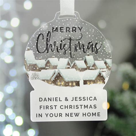 Personalised Christmas Acrylic Decoration By Pink Pineapple Home & Gifts