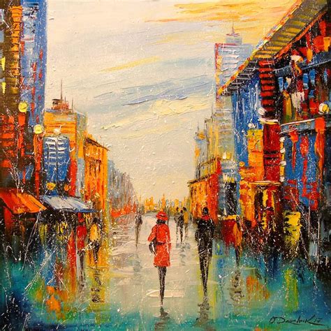 Life in the big city Painting by Olha Darchuk | Saatchi Art