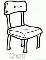 Chair Coloring Pages sketch template