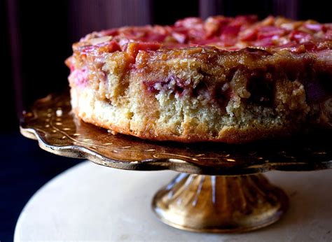 Rhubarb Upside-Down Cake Recipe | Recipe | Rhubarb upside down cake, Rhubarb recipes, Desserts