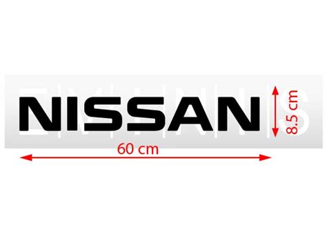 NISSAN REAR Window Vinyl Sticker Car Decal 60cm X1 | Etsy