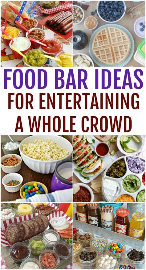 20 Food Bar Ideas for Entertaining a Crowd