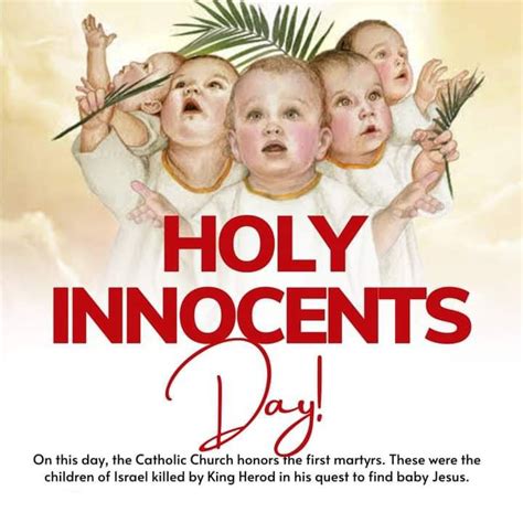 FEAST OF THE HOLY INNOCENTS, MARTYRS - 28th DECEMBER - Prayers and ...