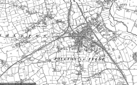 Historic Ordnance Survey Map of Poulton-le-Fylde, 1930