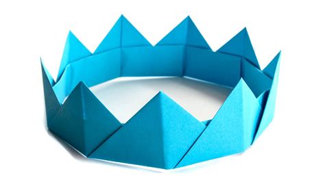 Origami paper crown - Easy Origami Ideas - YouTube