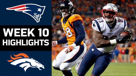 Patriots vs. Broncos | NFL Week 10 Game Highlights - YouTube