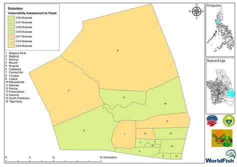 Flood vulnerability map of Gabaldon, Nueva Ecija. | Download Scientific Diagram