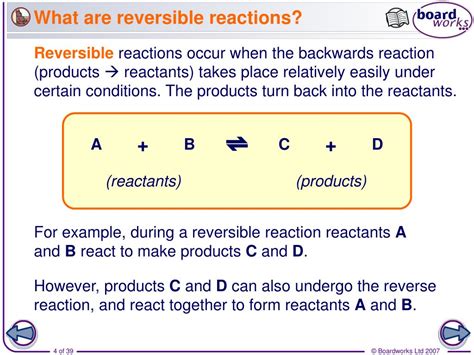 What Is A Reversible Reaction