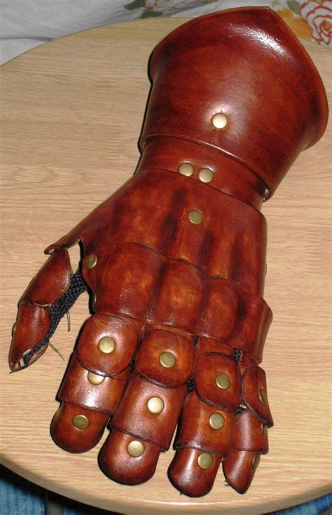 Leather Gauntlet | Leather gauntlet, Leather armor, Leather