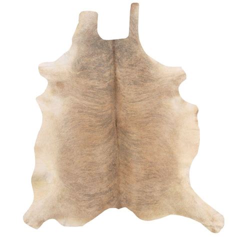 Linon Home Decor Cowhide Light Brindle 7 ft. x 7 ft. Indoor Area Rug ...