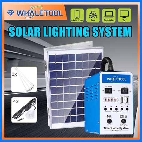 Solar Panel Generator Portable Solar Generator Kit Powered Iron Shell ...