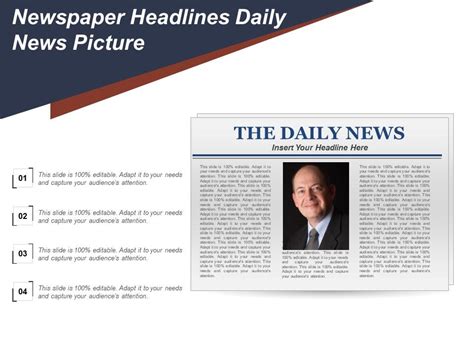 Newspaper headlines daily news picture | Presentation Graphics | Presentation PowerPoint Example ...