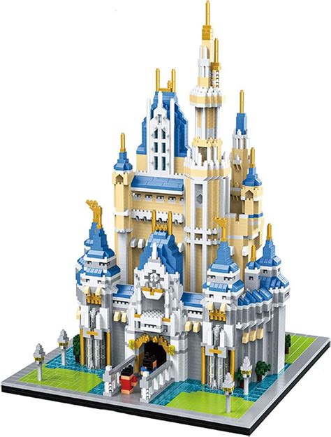 Castle Building Blocks Toy Famous Architecture Micro Mini castle Blocks Building Set Micro ...