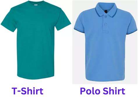 Difference Between T-Shirt and Polo Shirt