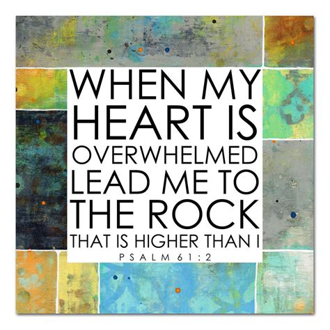 Scripture art, Lead Me To The Rock, Christian gift, Home decor – StudioJRU