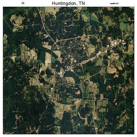 Aerial Photography Map of Huntingdon, TN Tennessee