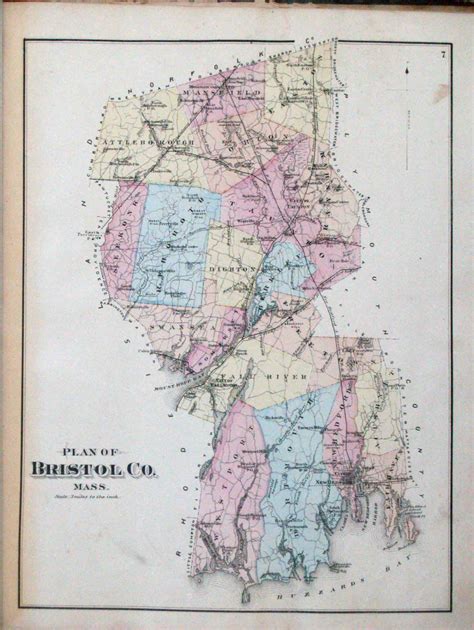 1871 Atlas of Bristol County, Massachusetts - High Ridge Books, Inc.