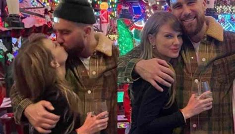 Taylor Swift kisses Travis Kelce in new pic from post-game holiday ...