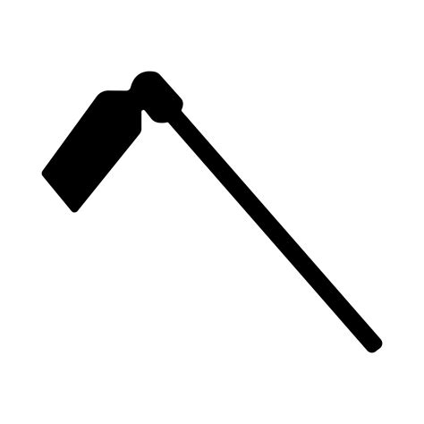 Hoe Silhouette, Grub Hoe Manual Garden Cultivator Tool Illustration 12264045 Vector Art at Vecteezy