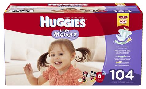 Huggies Little Movers Diapers Size 6 - 104 Count (FREE SHIPPING)