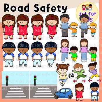 Road Safety Clipart by Just For Kids．39pcs by Just For Kids | TPT