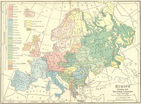 Map of European Language and Ethnic Groups | Student Handouts