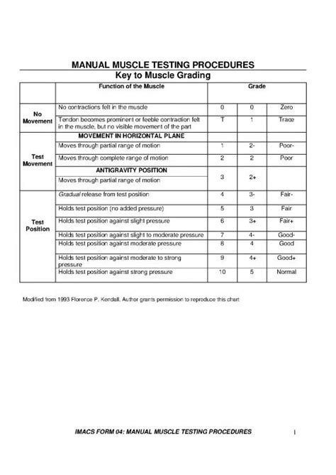 Manual Muscle Testing Pdf 86951 | Muscle Grading And Testing Procedures 508