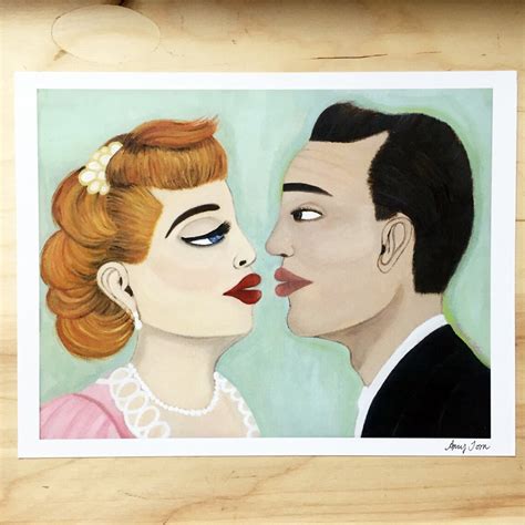 I Love Lucy Art Print Retro Style I Love Lucy 1950's | Etsy