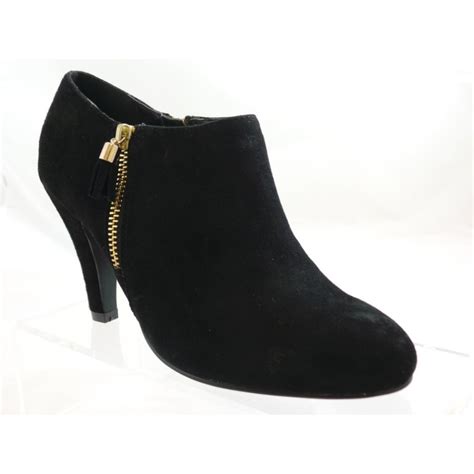 Lotus Black Suede Round Toe Shoe Boot - Lotus from size4footwear.com UK