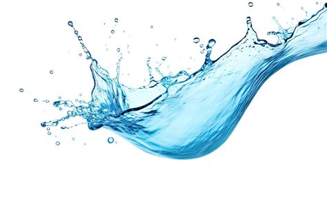 Premium AI Image | Water splash isolated on white background