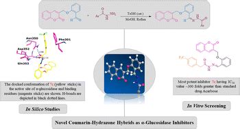Synthesis of novel coumarin–hydrazone hybrids as α-glucosidase inhibitors and their molecular ...