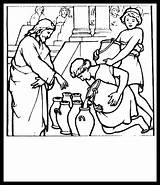 Coloring Pages For Jesus Turns Water into Wine & Book Kids sketch template