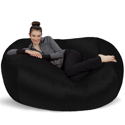 Sofa Sack Bean Bag Chair, Black - Walmart.com - Walmart.com