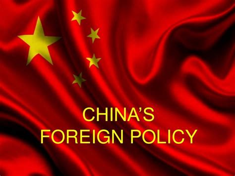 Foreign policy of china