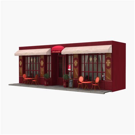 Paris Restaurant 01 3D Model $59 - .fbx .obj .lwo - Free3D